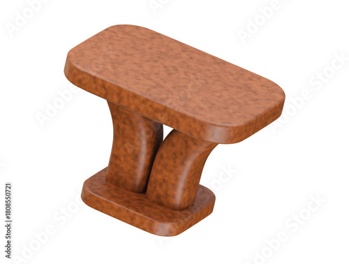 console table icon 3d illustration render