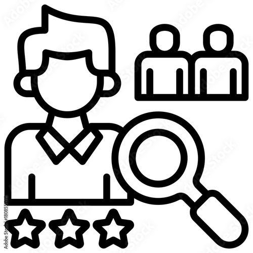 Talent Acquisition Icon Element For Design