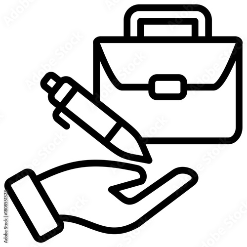 Job Creation Icon Element For Design