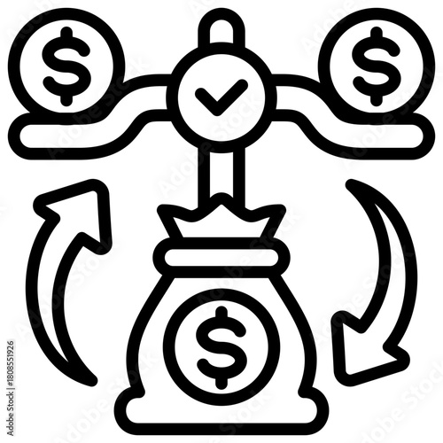 Balance Icon Element For Design