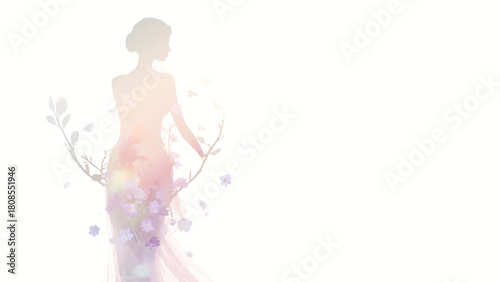 soft feminine silhouette with floral accents (1)