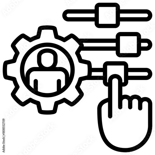 Personalization Icon Element For Design