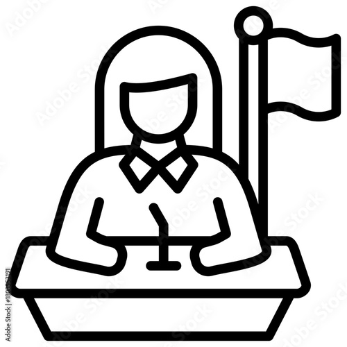 Minister Icon Element For Design