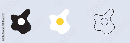 Omelet icon . Vector illustration. EPS 10