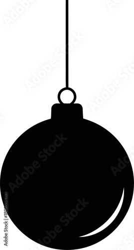 Christmas ornament silhouette
