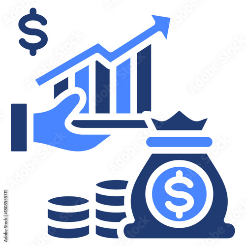 Profit Icon Element For Design