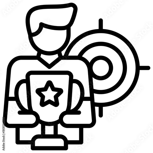 Competitors Icon Element For Design