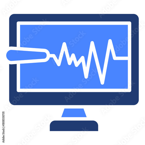 Monitor Icon Element For Design