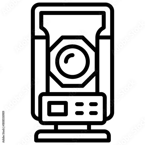 Theodolite Icon Element For Design
