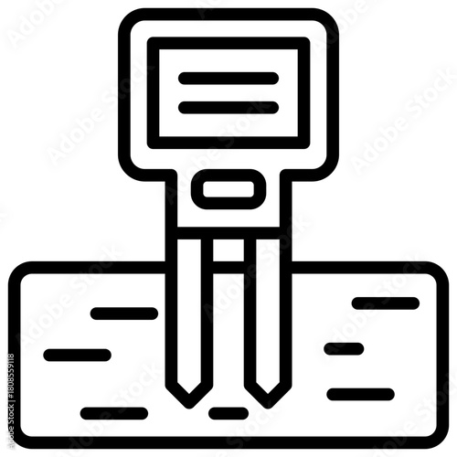 Moisture Meter Icon Element For Design