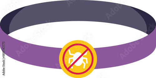 Anti mite protection fabric wristband is preventing allergic reaction, great for health care and allergy concept