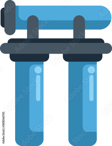 Water filter system purifying drinking water, ensuring clean and safe hydration for households