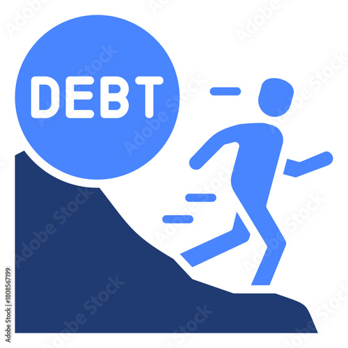 Debt Icon Element For Design