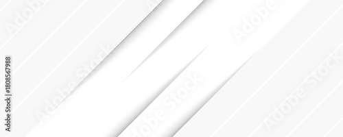 Grey white abstract background paper shine and layer element vector for presentation design. Suit for business, corporate, institution, party, festive,