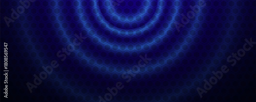 Blue circular ripple effect background