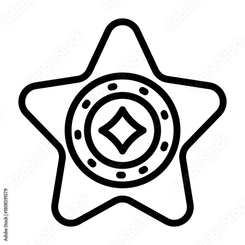 Winning Chips Vector Line Icon Design