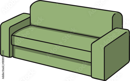 sofa isolated on white background