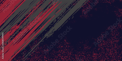 vintage sport dots red and blue color pattern gradient grunge texture background. eps 10