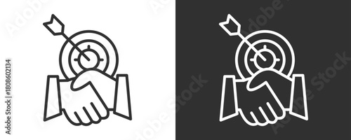 Acquisition Icon Set Vector Collection Isolated In Black And White