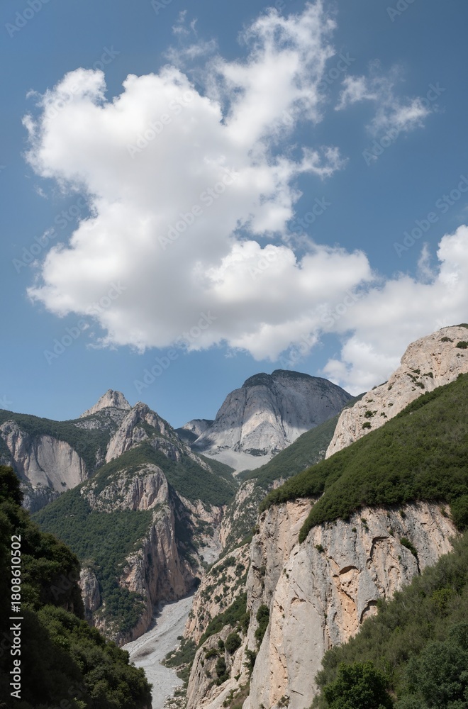 Fototapeta premium high mountain landscape