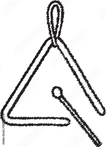 Triangle percussion instrument