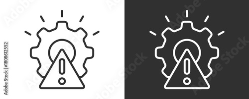 Mitigation Icon Set Vector Collection Isolated In Black And White