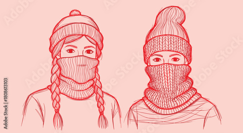 Stay warm with these stylish winter looks, perfect for fashion blogs, ads, and social media content featuring cozy knitwear and seasonal style