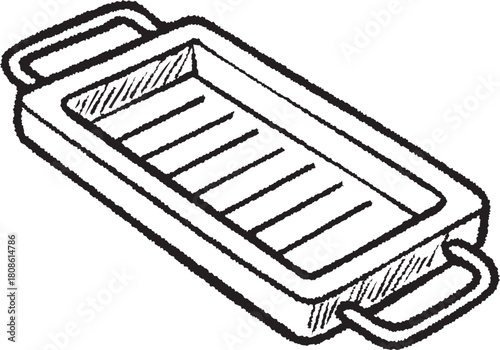 Rectangular kitchen grater