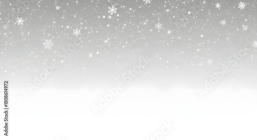 Gentle falling snow particles  overlay creating a winter wonderland effect isolated on transparent background