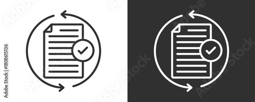 Lifecycle Icon Set Vector Collection Isolated In Black And White