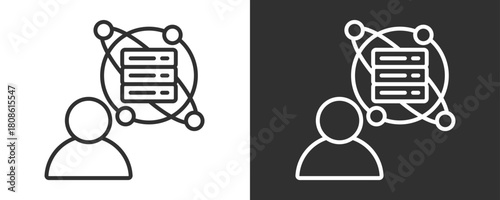 Data Scientist Icon Set Vector Collection Isolated In Black And White