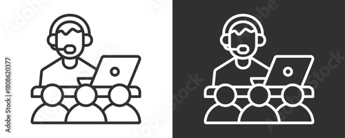 Helpdesk Icon Set Vector Collection Isolated In Black And White