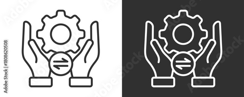 Crm Icon Set Vector Collection Isolated In Black And White