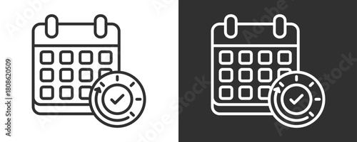 Availability Icon Set Vector Collection Isolated In Black And White