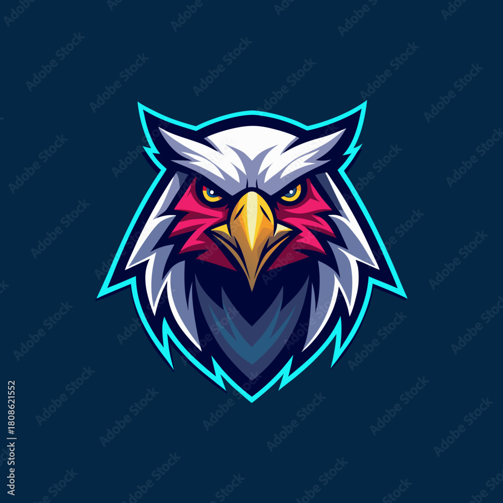Obraz premium Fierce Eagle Esports Mascot Logo