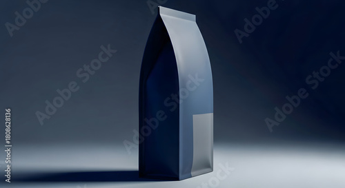 Modern blank flexible package mockup for food, snacks, candy, coffee, tea branding