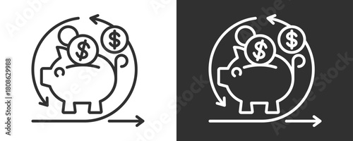 Recovery Icon Set Vector Collection Isolated In Black And White