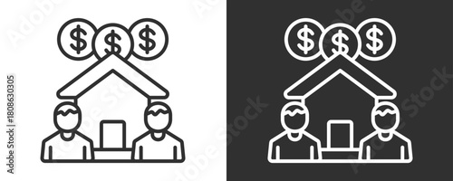 Real Estate Icon Set Vector Collection Isolated In Black And White