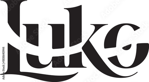 Stylized 'luke' wordmark