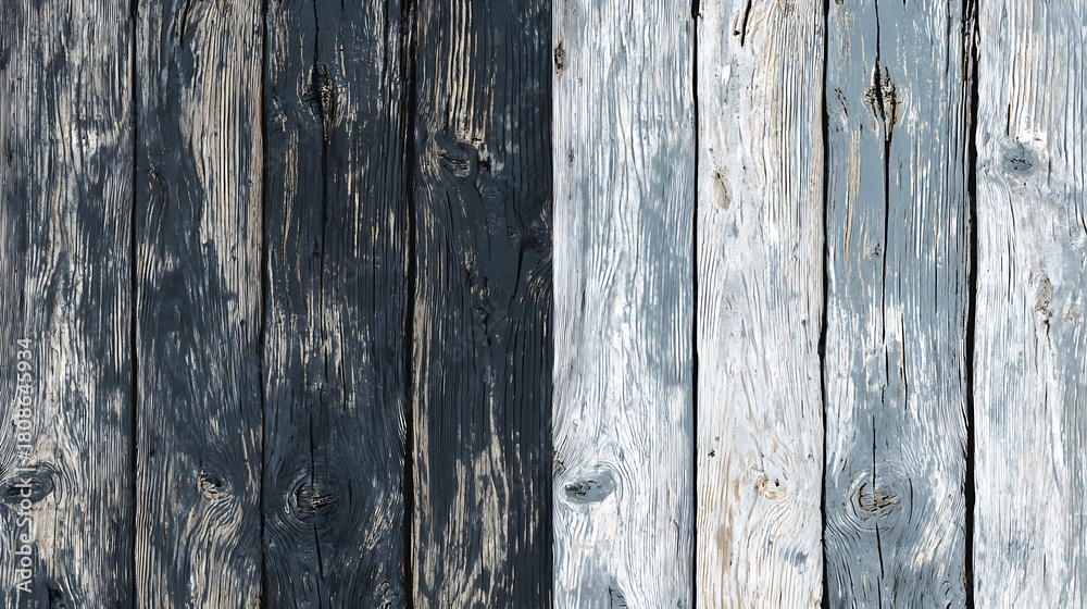 Fototapeta premium Gradient Wood Texture Background: Slate Gray to Dusty White