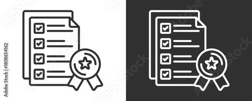 Requirements Icon Set Vector Collection Isolated In Black And White