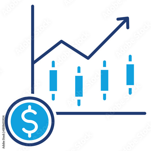 Margin Flat Blue Icon