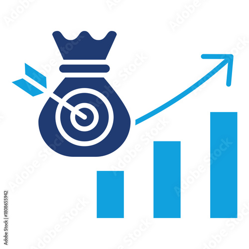 Targeting Flat Blue Icon