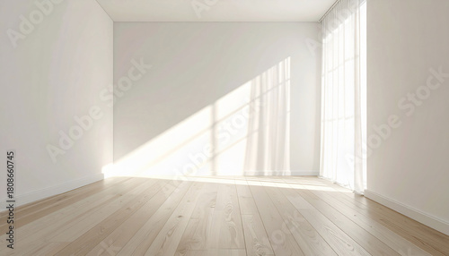 Wallpaper Mural Empty Room with Sunlight Torontodigital.ca