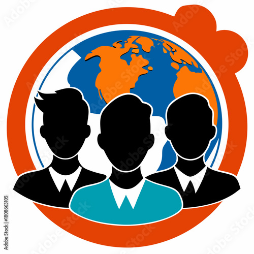 vector illustration of a  international mens day