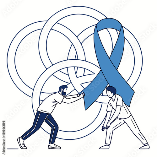vector illustration of a  international mens day