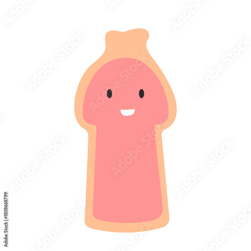 Circumcision in male concept. vector illustration