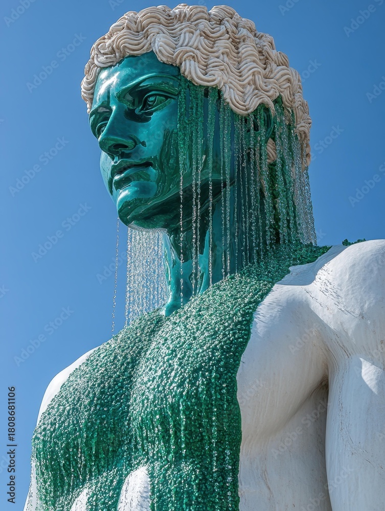 Fototapeta premium Acrylic resin Looks maxing Cosmos blockchain Everything Shower Biodeg