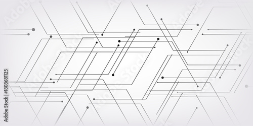 Circuit technology background with hi-tech digital data connection system and computer electronic design