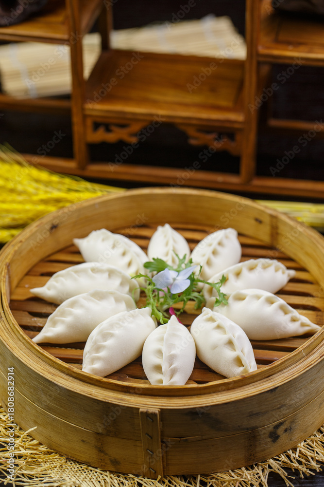 Obraz premium Traditional Shaxian steamed dumplings